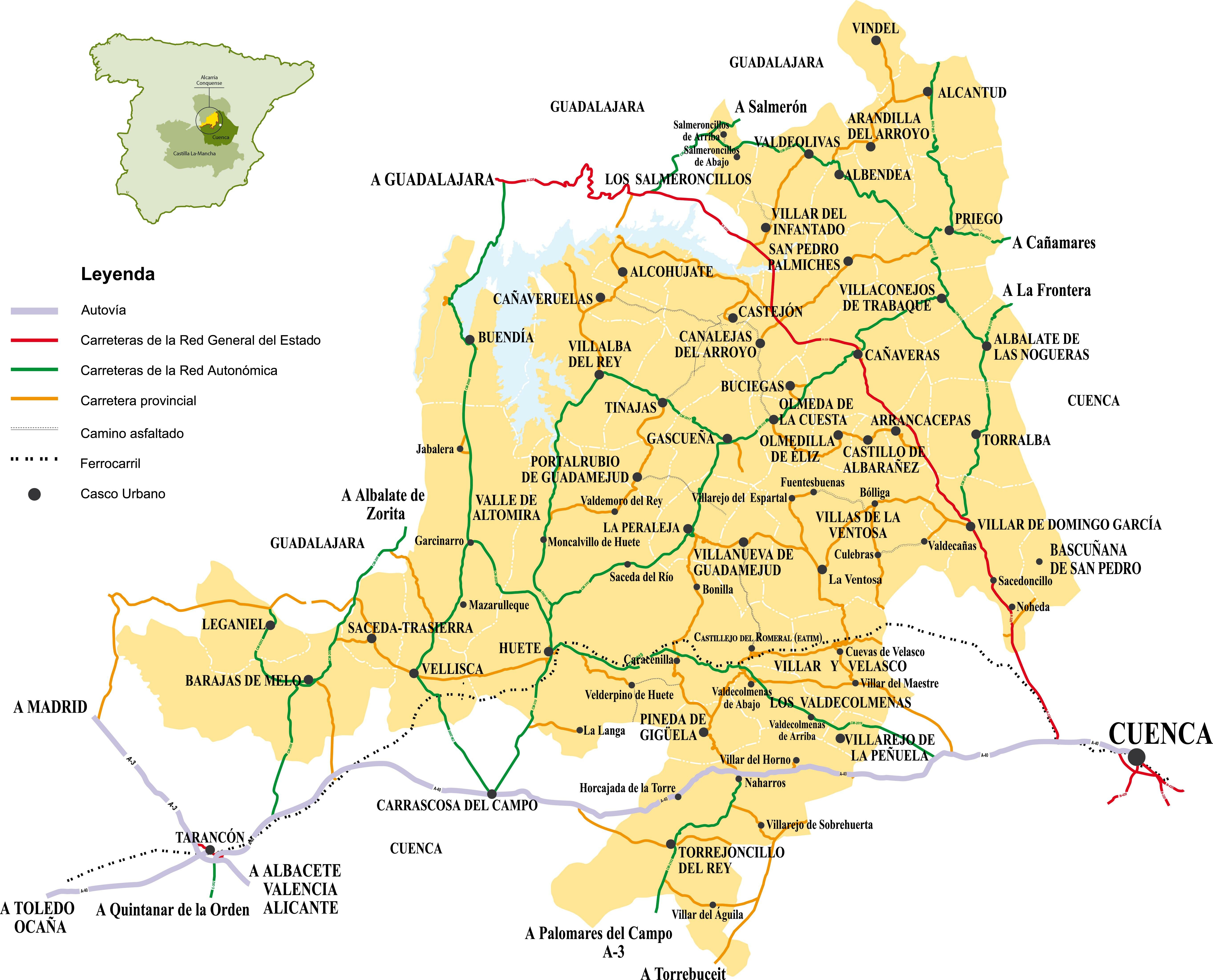 mapa Alcarria